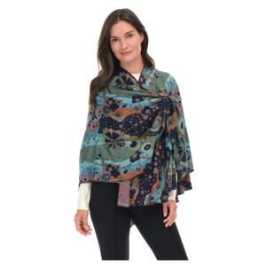 Rapti 100% Cashmere Reverse Loop Shawl
